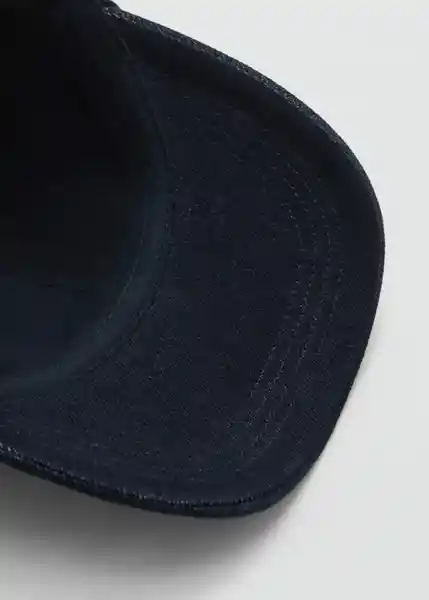 Gorra Minimal Tejano Oscuro Mujer Mango