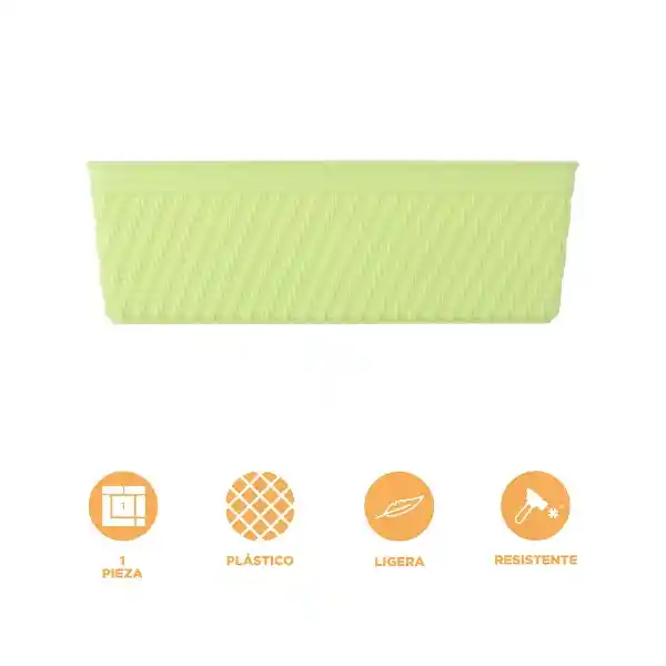 Organizador de Plástico Verde 24 cm Miniso