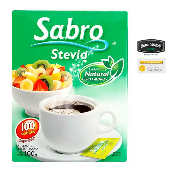 Sabro Endulzante Stevia Sobres