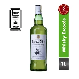 Whisky Black And White 8 Años 1 Lt