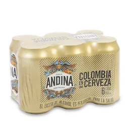 Andina Cerveza Rubia x 6 Unidades