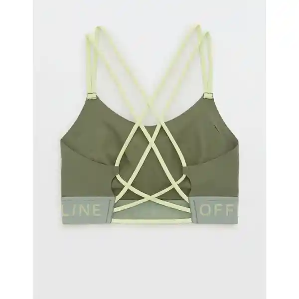 Top Deportivo Aerie Verde Talla MEDIUM American Eagle