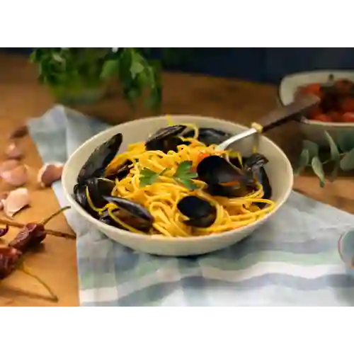 Espaguetis con Mejillones