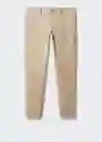 Pantalón Borne Beige Talla 42 Hombre Mango