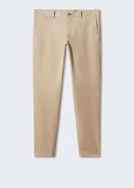 Pantalón Borne Beige Talla 42 Hombre Mango