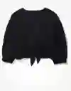 American Eagle Blusa de Encaje en v Negro Talla Medium