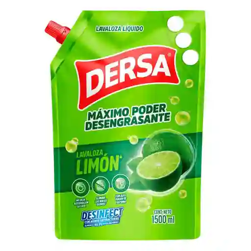 Dersa Lavaloza Líquido Desengrasante Limón