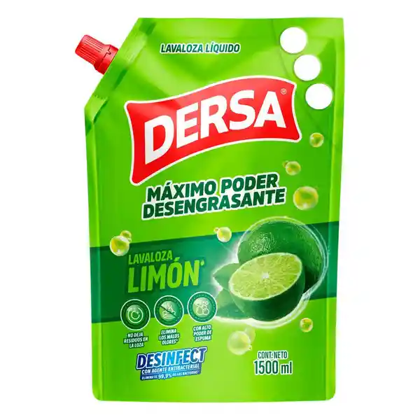 Dersa Lavaloza Líquido Desengrasante Limón