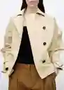 Abrigo Parka Julia Piedra Talla XS Mujer Mango