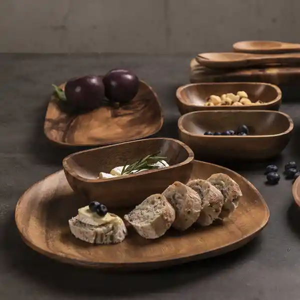 Bandeja Irregular en Acacia 30 cm Ambiente Gourmet