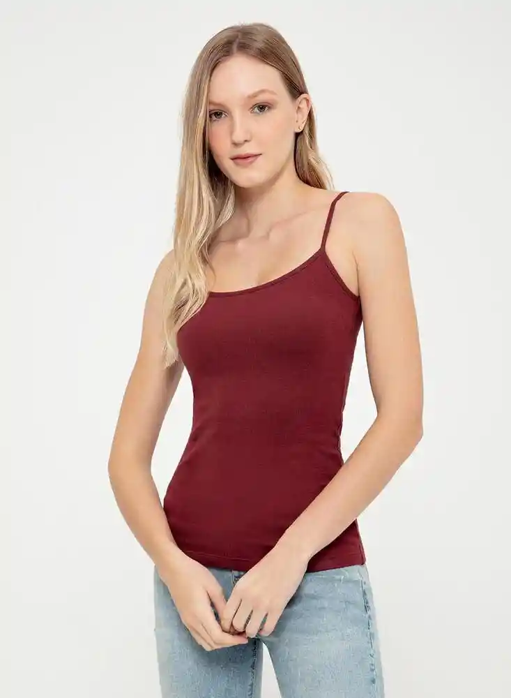 Gef Camiseta MS Color Vino Tinto Talla XL 2300