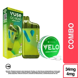 Combo Vuse Go Watermelon Ice 3% + VELO Menta Verde 4 mg