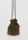 Bolso M Meyes Khaki Talla 99 Mujer Mango