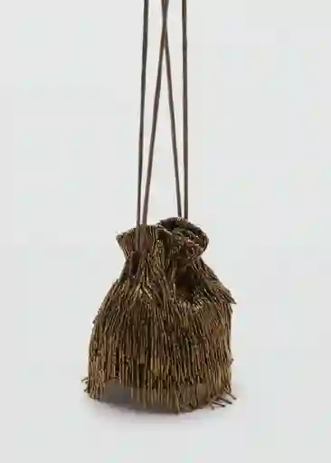 Bolso M Meyes Khaki Talla 99 Mujer Mango