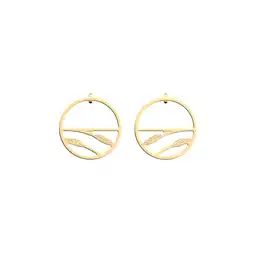 Les Georgettes Aretes Épis de Blé Hoop Dorado 30 mm