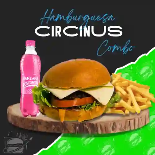 Hamburguesa Circinus + Gaseosa + Papas