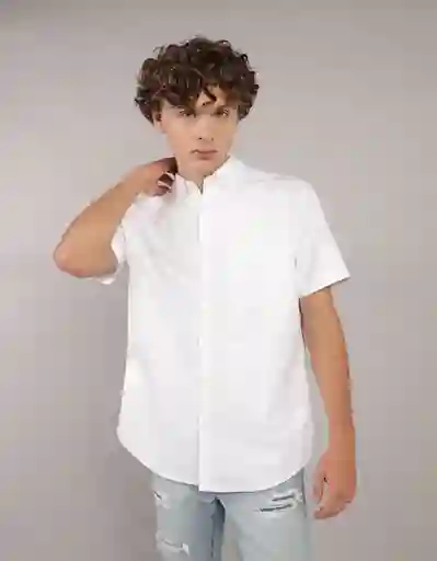 Camisa Hombre Blanco Talla LARGE 2728100 American Eagle