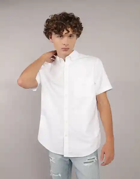 Camisa Hombre Blanco Talla LARGE 2728100 American Eagle