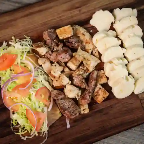 Pincho desgranado mixto