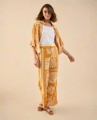 Pantalón Amarillo Narciso Medio Talla 12 631G012 Esprit
