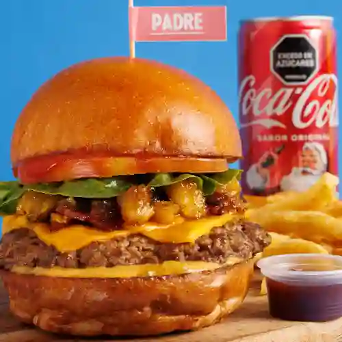 Padre Burger + Papas + Coca Cola