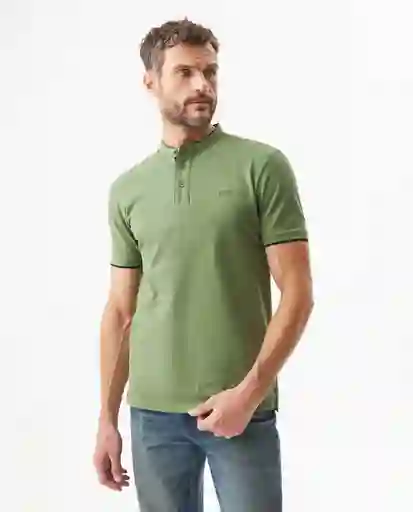 Camiseta Neru Polo Neck Verde Loden Oscuro T M Chevignon