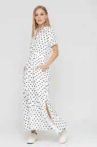 Vestido Largo Eiryn Color Blanco Crudo Talla M Ragged