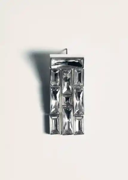 Pendientes Shinny Plata Talla 99 Mujer Mango