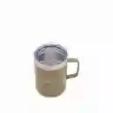Mug Doble Pared en Acero Taupe 420 mL Ambiente Gourmet
