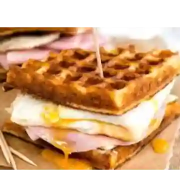 Waffles sandwich