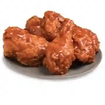 Pollo bañado en salsa bbq