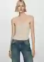 Top Paulina Piedra Talla XS  Mujer Mango