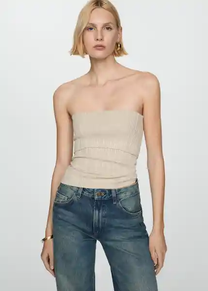 Top Paulina Piedra Talla XS  Mujer Mango