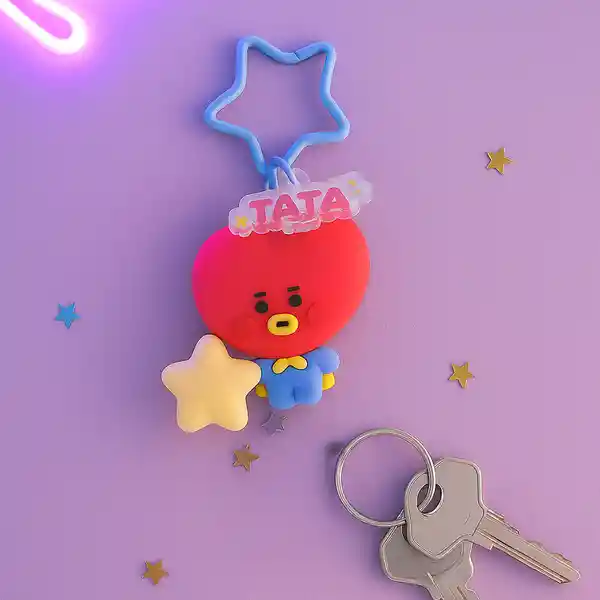 Llavero Luminoso Led  Baby Tata Serie Bt21 Miniso