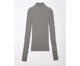 Suéter Tejido Mujer Gris Talla X-Small American Eagle
