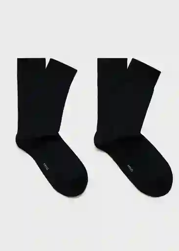 Pack Calcetines Scotbla Negro Talla 42 Hombre Mango