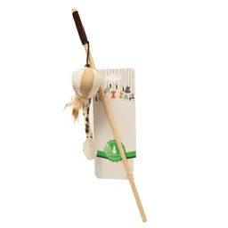 Vara Natural De Madera Con Cuerda Calabaza Pets
