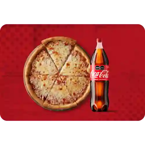 Pizza M 6 Porciones + Gaseosa 1,5litros