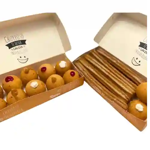Diez Buñuelos Rellenos y Diez Churros
