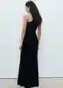 Vestido Asim Negro Talla S Mujer Mango