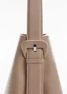 Bolso G Lucia Taupe Mujer Mango