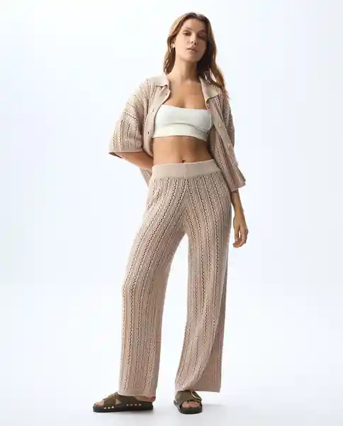 Pantalón Mujer Beige Talla 8 631G001_BEI141209 Americanino