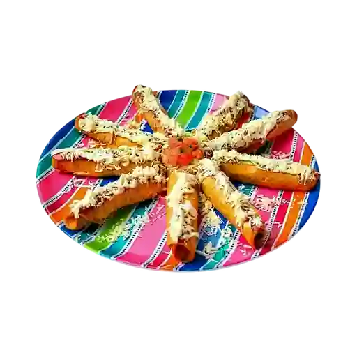 Flauta con Papas Fritas