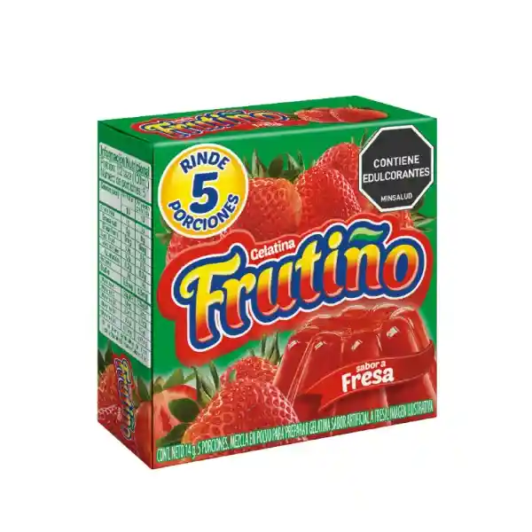 Frutiño Mezcla Polvo Gelatina Fresa
