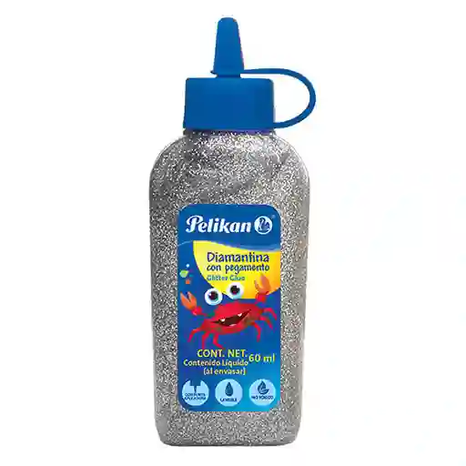 Pelikan Diamantina Con Pegamento Plata de 60 mL