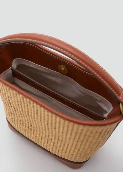Bolso P Mateo Cuero Talla 99 Mujer Mango