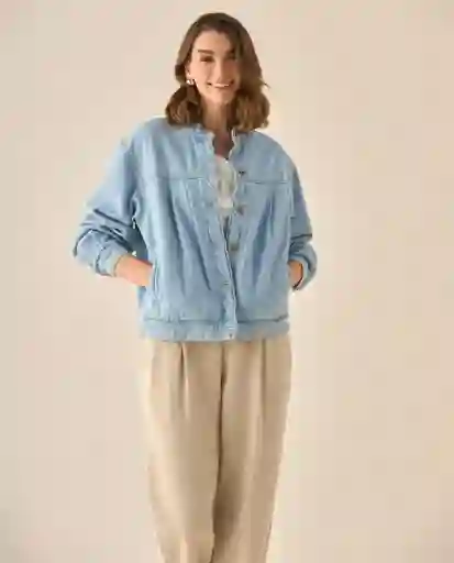 Chaqueta Azul Rivera Medio Talla M 623G005 Esprit