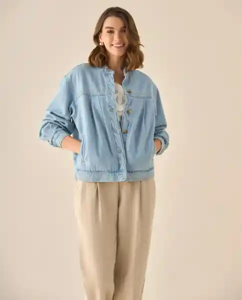 Chaqueta Azul Rivera Medio Talla M 623G005 Esprit