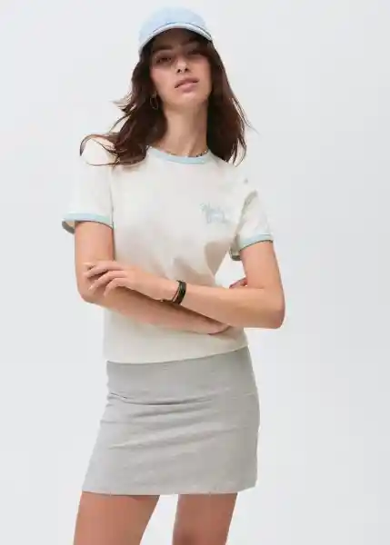 Camiseta Malibu Offwhite Talla 21 Niñas Mango