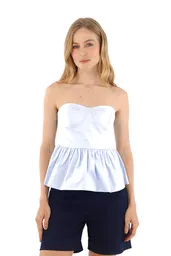 Top Francesca Azul Claro Talla XS Mercedes Campuzano